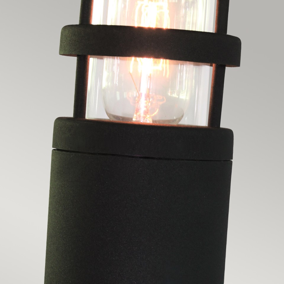 Hornbaek 1-Lt Outdoor Pedestal Light Black 30.7cm