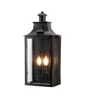 Kendal 2-Lt Outdoor Wall Light Old Bronze/Glass 46cm IP44