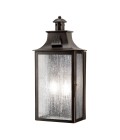 Kendal 2-Lt Outdoor Wall Light Old Bronze/Glass 46cm IP44