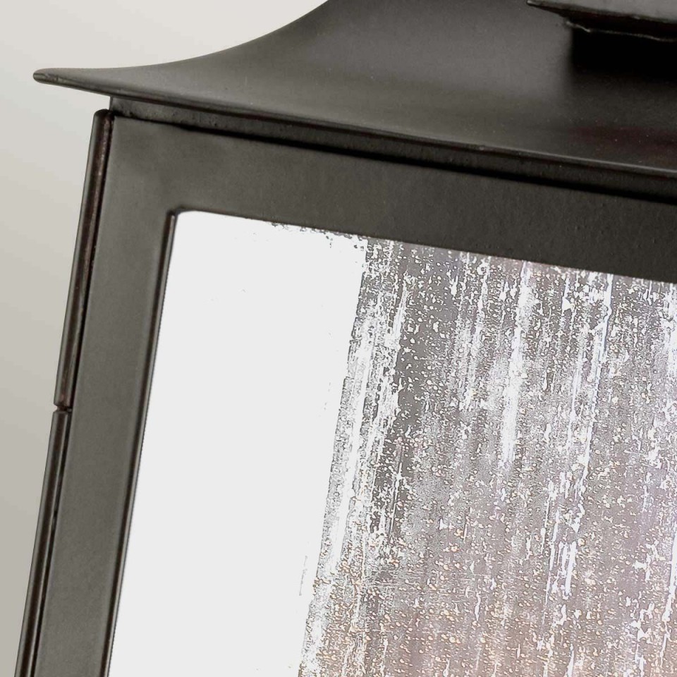 Kendal 2-Lt Outdoor Wall Light Old Bronze/Glass 46cm IP44