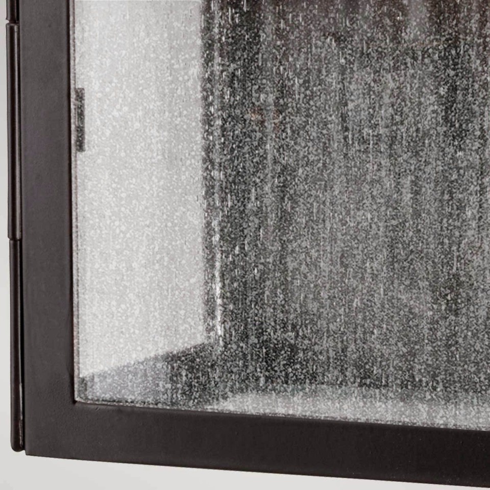 Kendal 2-Lt Outdoor Wall Light Old Bronze/Glass 46cm IP44