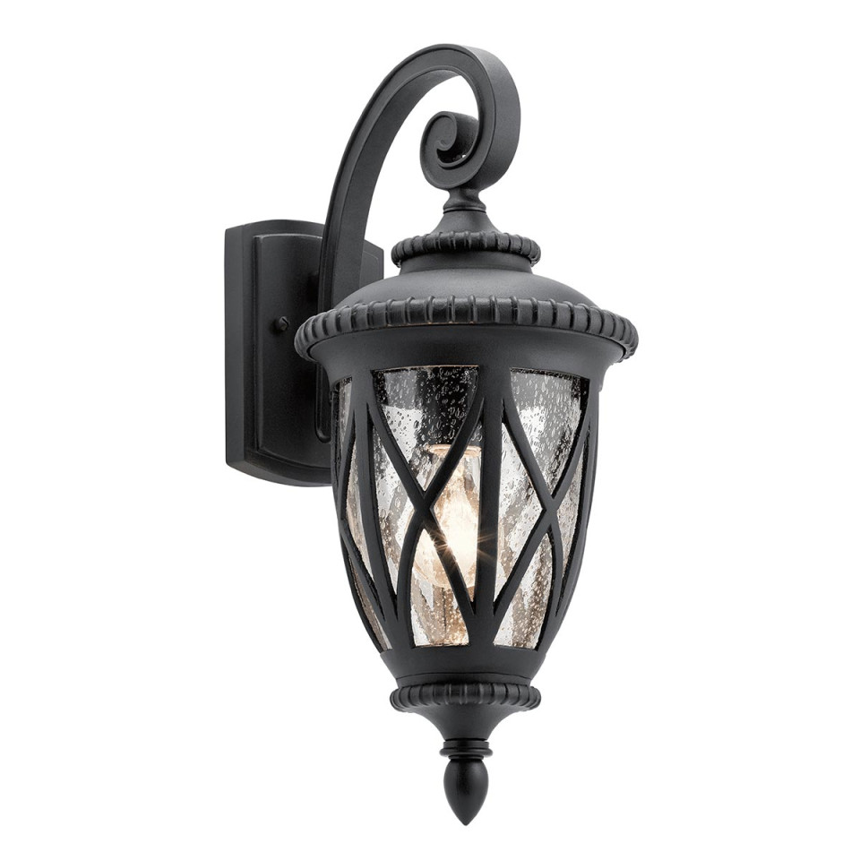 Admirals Cove 1-Lt Medium Outdoor Wall Light Textured Black/Clear 47.8cm IP44 Elstead Lighting Admirals Cove 1-Lt Medium Outdoor Wall Light Textured Black/Clear 47.8cm IP44