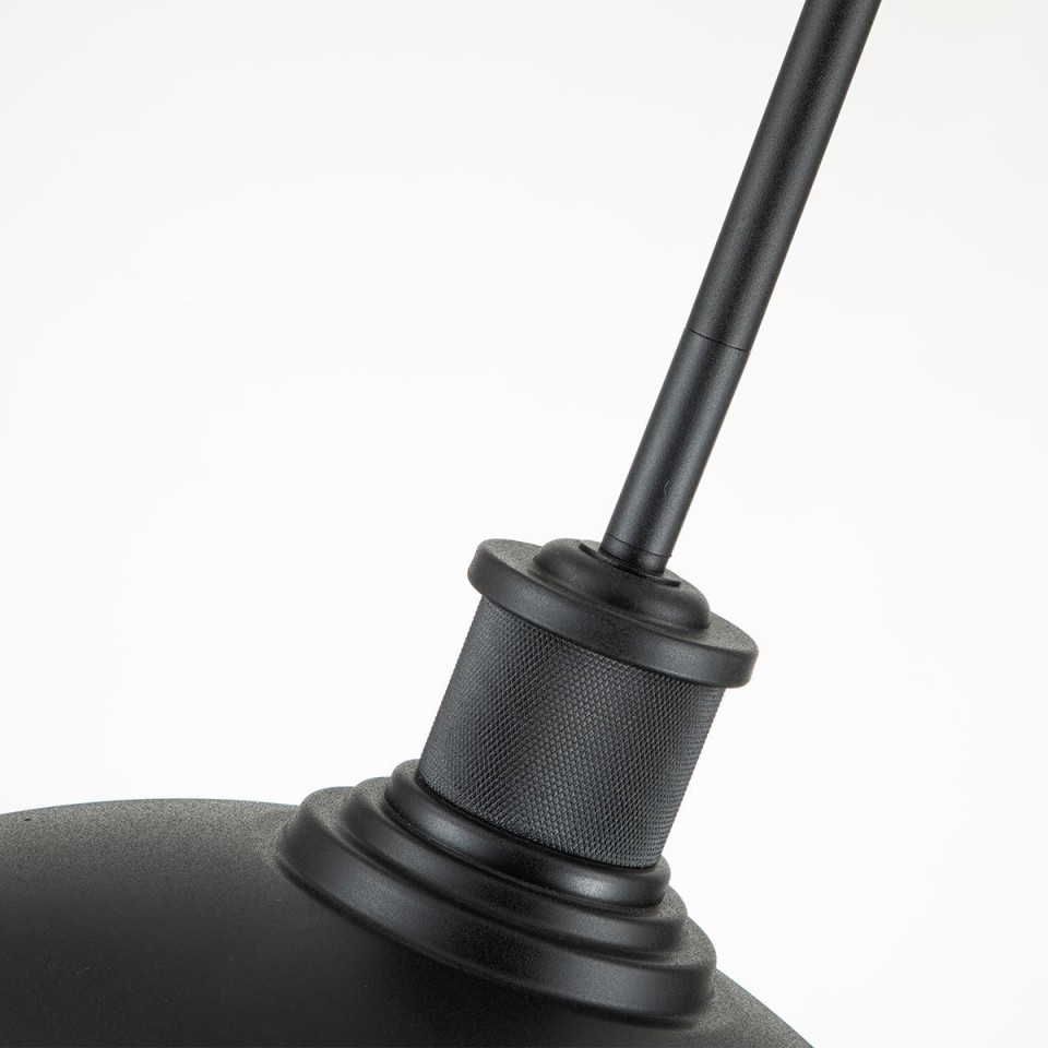 Allenbury 1-Lt Outdoor Ceiling Light Black/Clear 30.5cm IP44