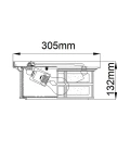 Beacon Square 2-Lt Outdoor Flush Ceiling Light Olde Bronze/Glass 30.5cm IP44