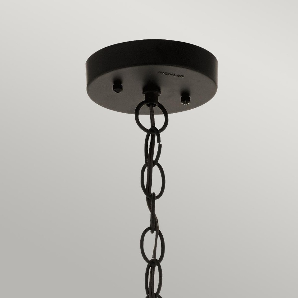 Beacon Square 1-Lt Outdoor Ceiling Light Olde Bronze/Glass 16.5cm IP44