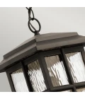 Beacon Square 1-Lt utomhus taklampa oljebrons/glas 16,5cm IP44