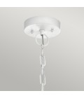 Beacon Square 1-Lt Outdoor Ceiling Light White/Glass 16.5cm IP44