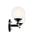 Benno 2-lt bathroom wall light black/champagne bronze 37.3 cm IP44 Kichler Benno 2-lt bathroom wall light black/champagne bronze 37.3 cm IP44