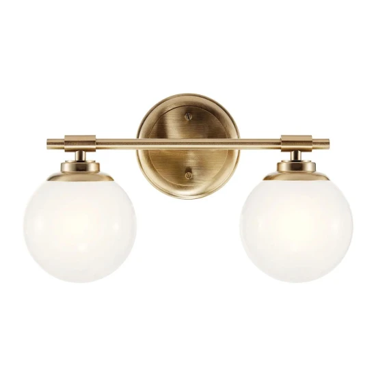 Benno 2-lt bathroom wall light champagne bronze 37.3 cm IP44 Benno 2-lt bathroom wall light champagne bronze 37.3 cm IP44
