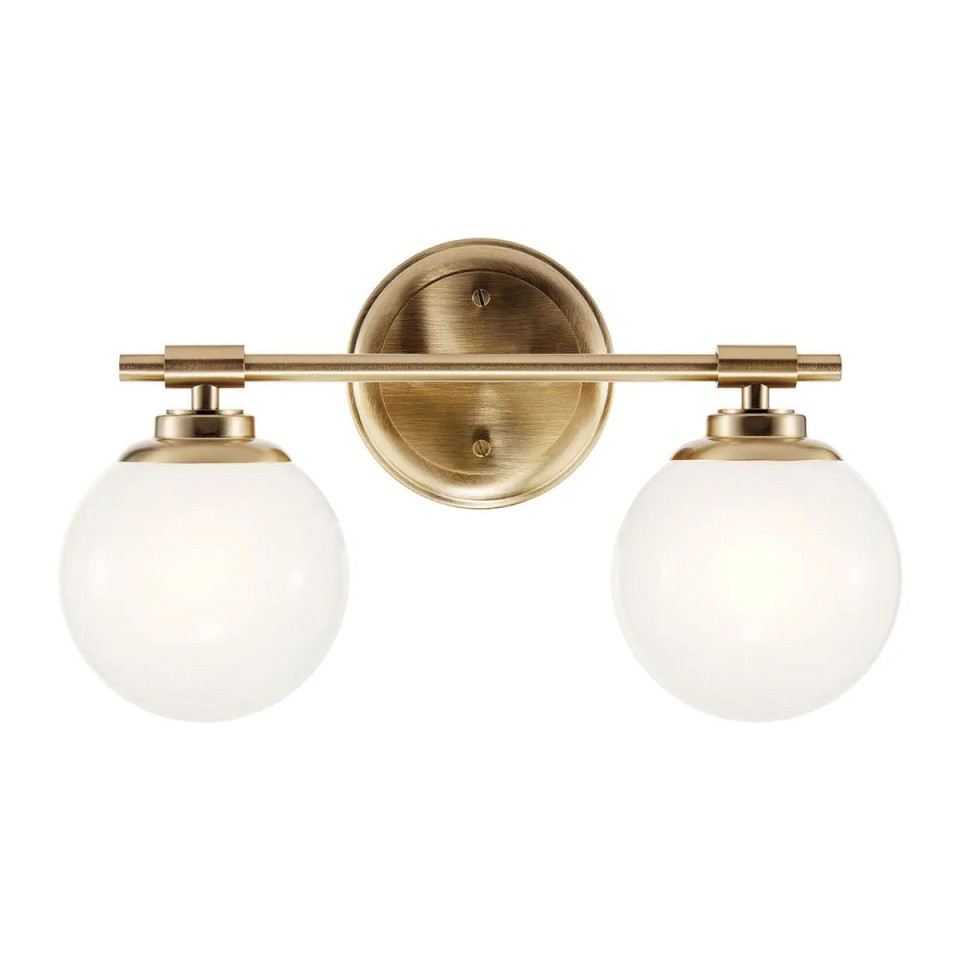 Benno 2-lt bathroom wall light champagne bronze 37.3 cm IP44 Kichler Benno 2-lt bathroom wall light champagne bronze 37.3 cm IP44