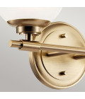 Benno 2-lt bathroom wall light champagne bronze 37.3 cm IP44 Kichler Benno 2-lt bathroom wall light champagne bronze 37.3 cm IP44