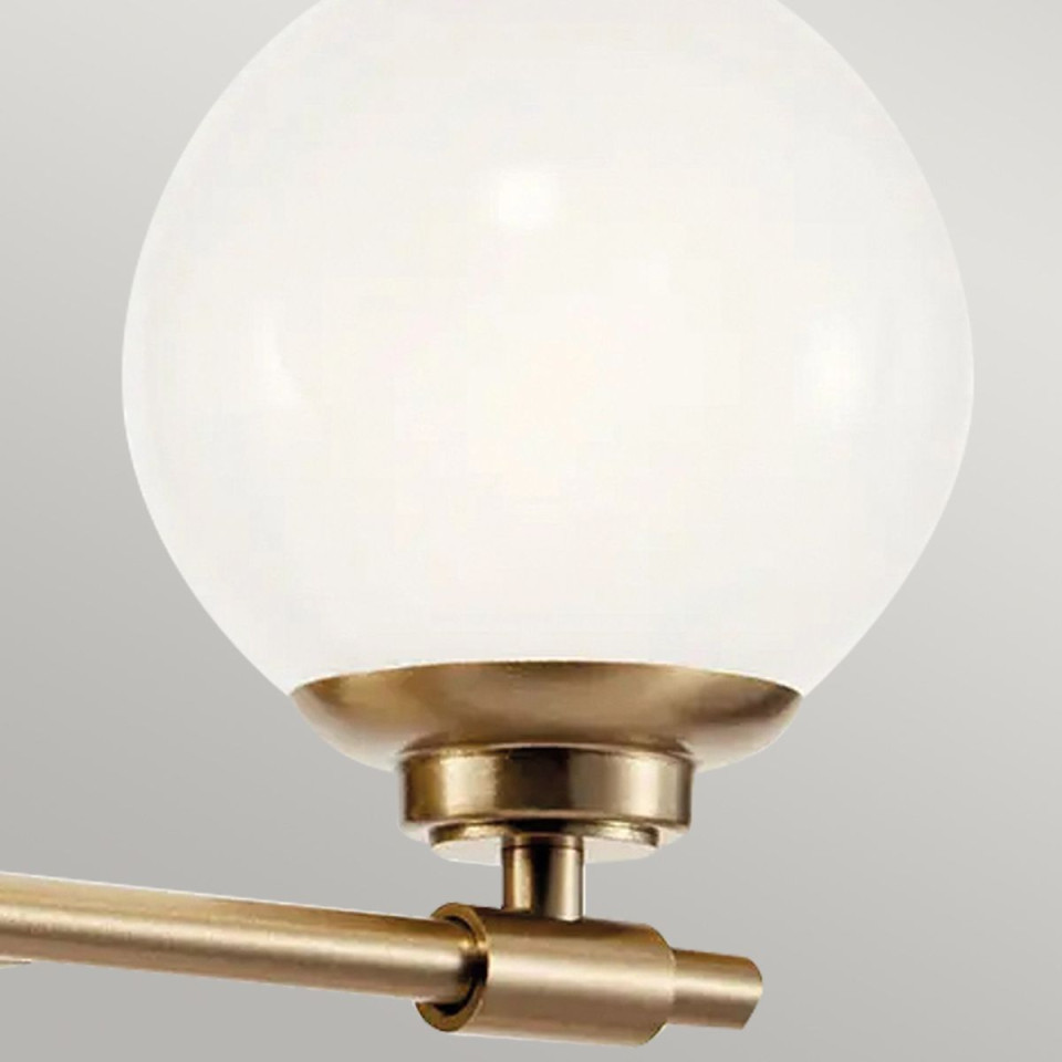 Benno 2-lt bathroom wall light champagne bronze 37.3 cm IP44 Kichler Benno 2-lt bathroom wall light champagne bronze 37.3 cm IP44