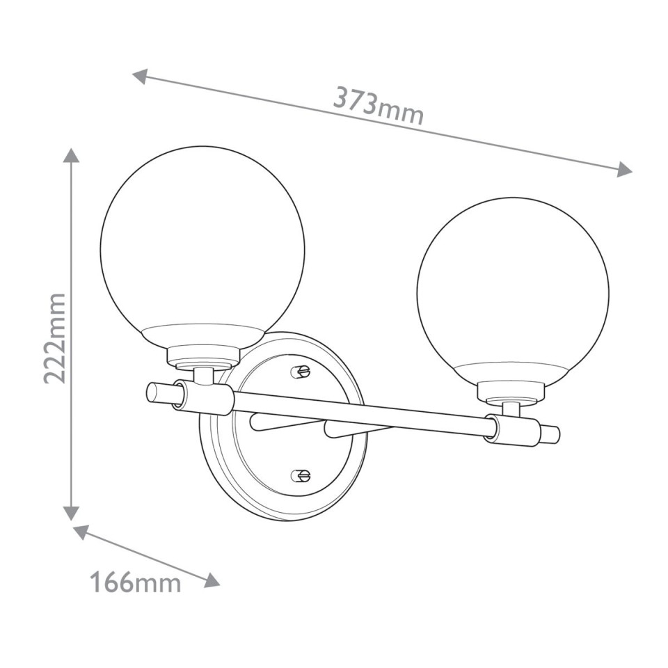Benno 2-lt bathroom wall light champagne bronze 37.3 cm IP44 Kichler Benno 2-lt bathroom wall light champagne bronze 37.3 cm IP44