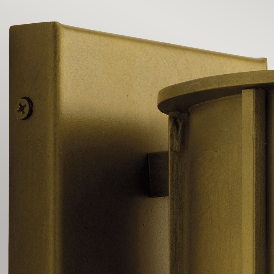 Camillo 1-Lt utomhusvägglampa mässing/klar 37,5cm IP44