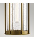 Camillo 1-Lt Outdoor Ceiling Light Painted Natural Brass/Clear 15.2cm IP44