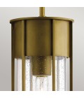Camillo 1-Lt Outdoor Ceiling Light Painted Natural Brass/Clear 15.2cm IP44