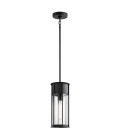Camillo 1-Lt utomhus taklampa svart/klar 15,2cm IP44