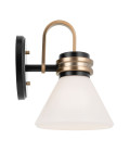 Farum 1-ljus vägglampa svart/champagne brons 24 cm IP44 Kichler Farum 1-ljus vägglampa svart/champagne brons 24 cm IP44