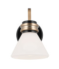Farum 1-ljus vägglampa svart/champagne brons 24 cm IP44 Kichler Farum 1-ljus vägglampa svart/champagne brons 24 cm IP44
