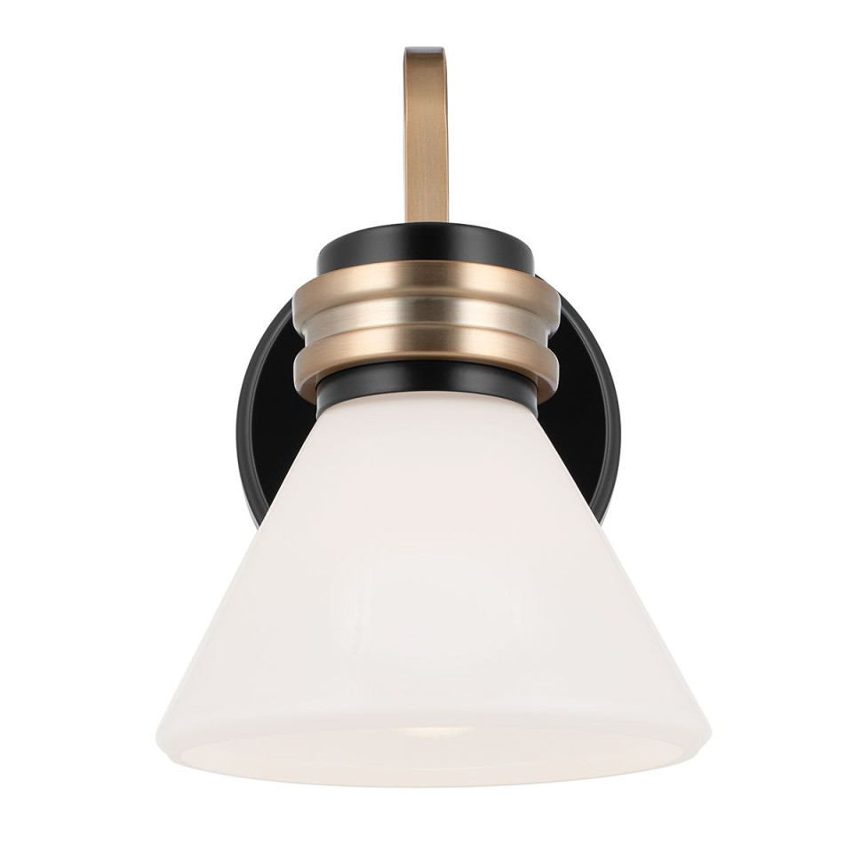 Farum 1-ljus vägglampa svart/champagne brons 24 cm IP44 Kichler Farum 1-ljus vägglampa svart/champagne brons 24 cm IP44