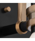 Farum 1-ljus vägglampa svart/champagne brons 24 cm IP44 Kichler Farum 1-ljus vägglampa svart/champagne brons 24 cm IP44