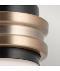 Farum 1-ljus vägglampa svart/champagne brons 24 cm IP44 Kichler Farum 1-ljus vägglampa svart/champagne brons 24 cm IP44