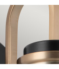 Farum 1-ljus vägglampa svart/champagne brons 24 cm IP44 Kichler Farum 1-ljus vägglampa svart/champagne brons 24 cm IP44