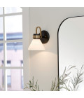 Farum 1-ljus vägglampa svart/champagne brons 24 cm IP44 Kichler Farum 1-ljus vägglampa svart/champagne brons 24 cm IP44