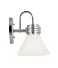 Farum 1-ljus vägglampa polerad krom 24 cm IP44