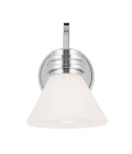 Farum 1-ljus vägglampa polerad krom 24 cm IP44 Kichler Farum 1-ljus vägglampa polerad krom 24 cm IP44