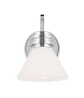 Farum 1-ljus vägglampa polerad krom 24 cm IP44