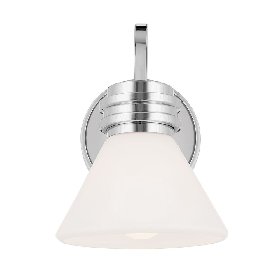 Farum 1-ljus vägglampa polerad krom 24 cm IP44 Kichler Farum 1-ljus vägglampa polerad krom 24 cm IP44