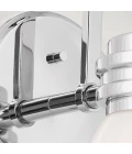 Farum 1-ljus vägglampa polerad krom 24 cm IP44