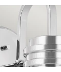 Farum 1-ljus vägglampa polerad krom 24 cm IP44