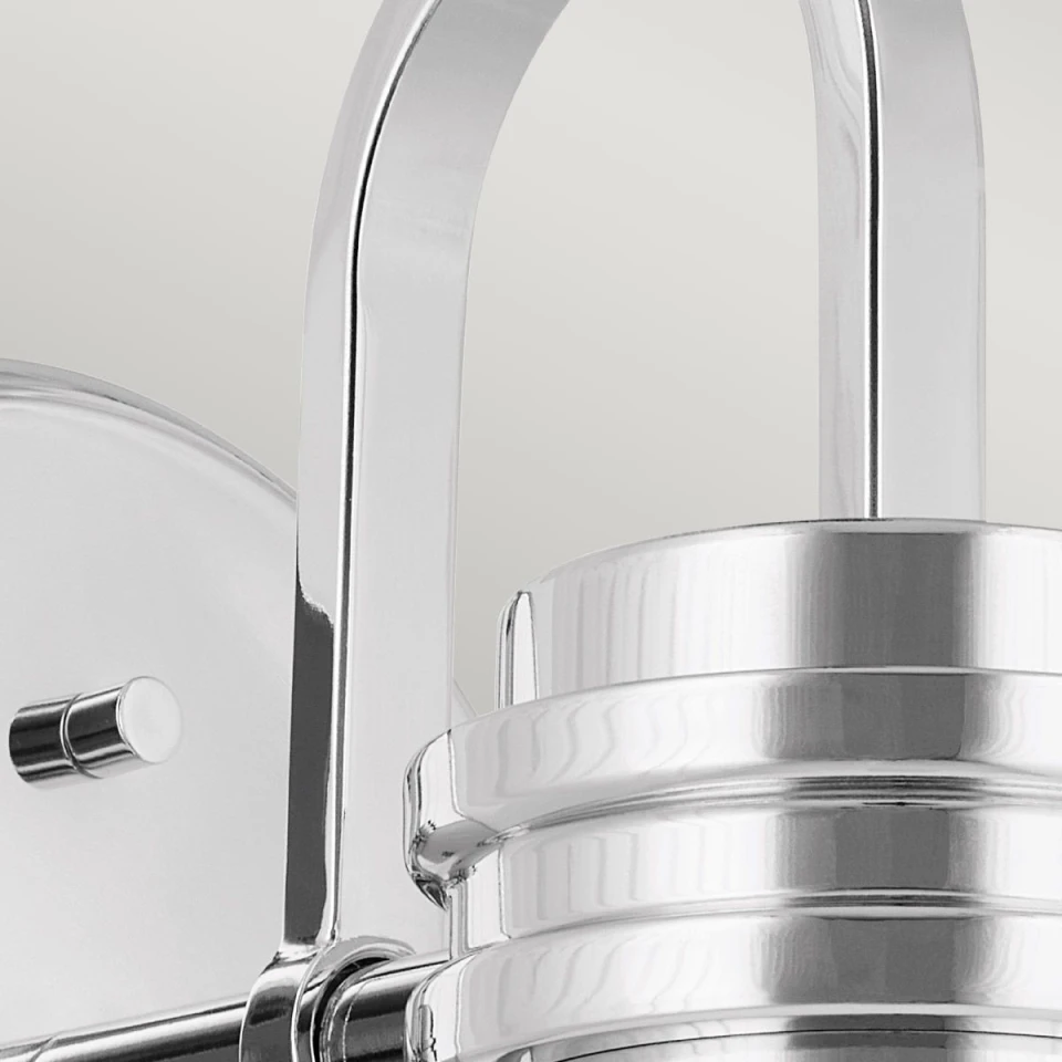 Farum 1-ljus vägglampa polerad krom 24 cm IP44