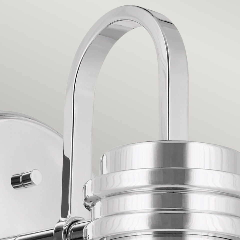 Farum 1-ljus vägglampa polerad krom 24 cm IP44 Kichler Farum 1-ljus vägglampa polerad krom 24 cm IP44