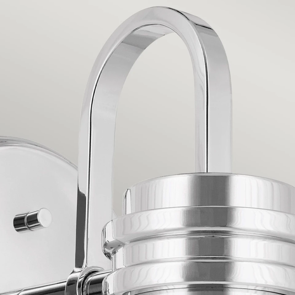 Farum 1-ljus vägglampa polerad krom 24 cm IP44