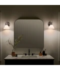 Farum 1-ljus vägglampa polerad krom 24 cm IP44