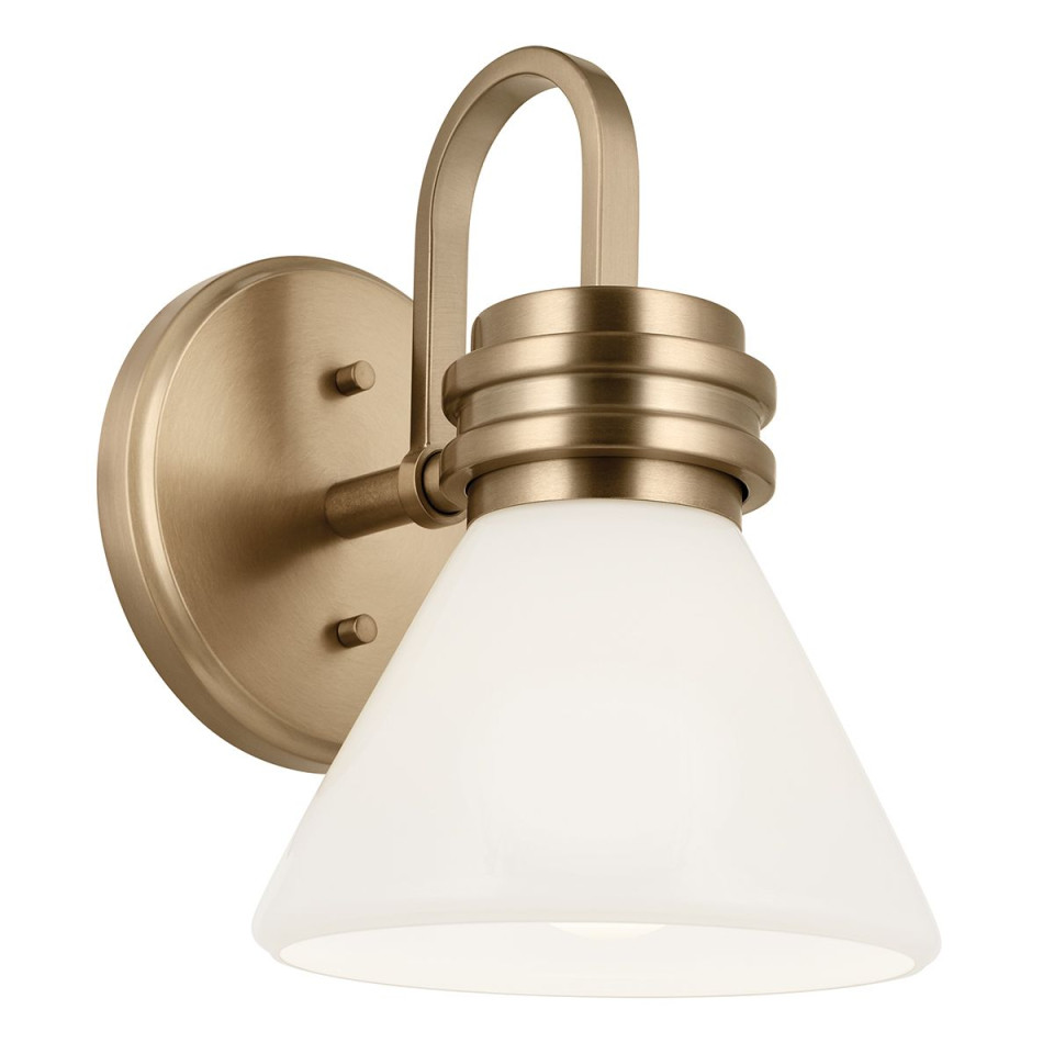 Farum 1-ljus vägglampa champagne brons 24 cm IP44 Kichler Farum 1-ljus vägglampa champagne brons 24 cm IP44
