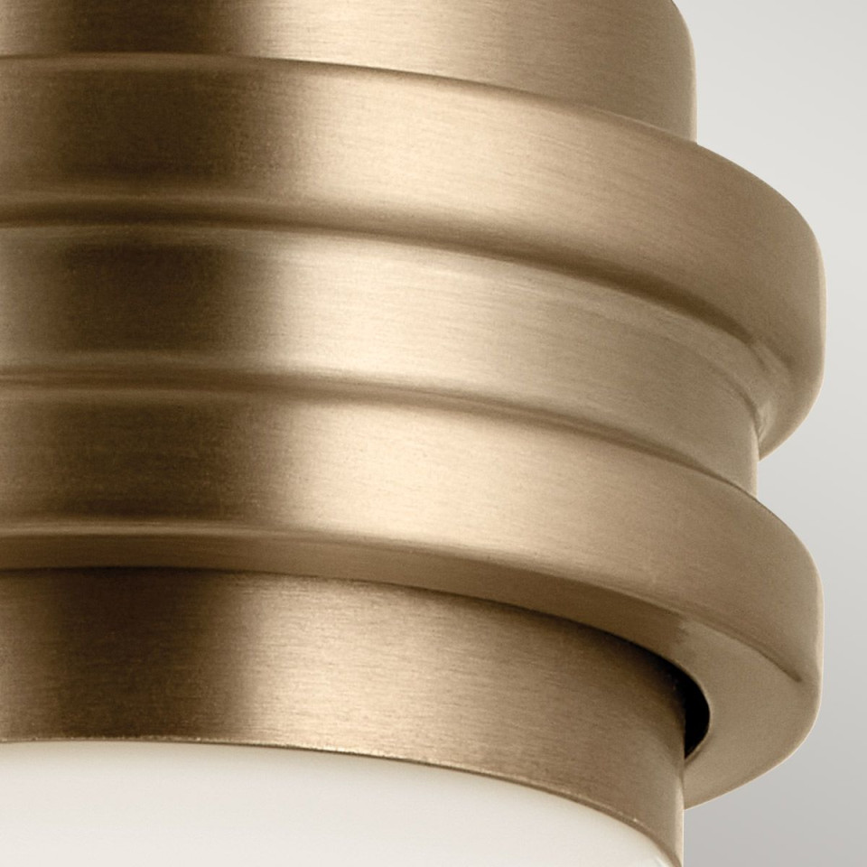 Farum 1-ljus vägglampa champagne brons 24 cm IP44 Kichler Farum 1-ljus vägglampa champagne brons 24 cm IP44