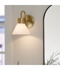 Farum 1-ljus vägglampa champagne brons 24 cm IP44 Kichler Farum 1-ljus vägglampa champagne brons 24 cm IP44