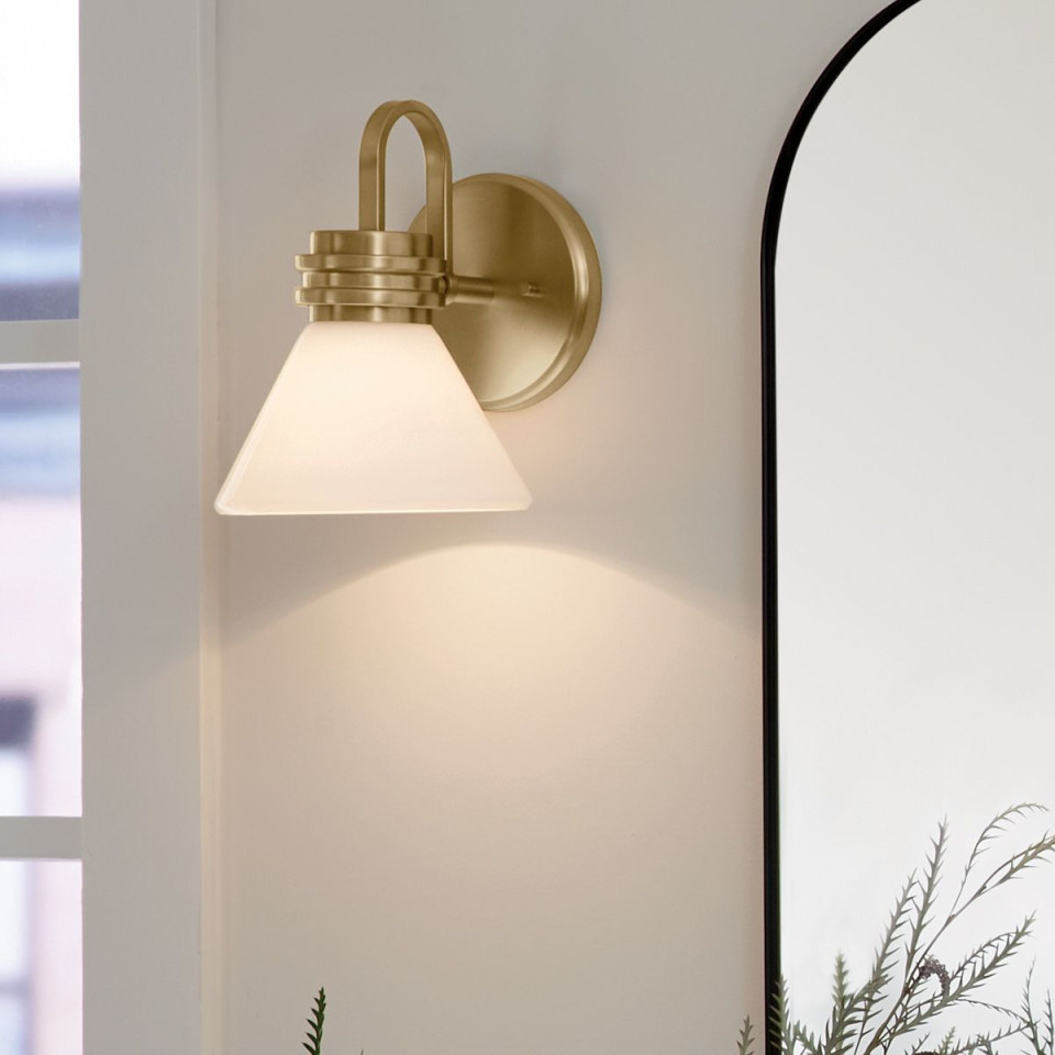 Farum 1-ljus vägglampa champagne brons 24 cm IP44 Kichler Farum 1-ljus vägglampa champagne brons 24 cm IP44