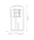 Hone 1-ljus vägglykta för utomhusbruk texturerad svart 45,7 cm IP44 Kichler Hone 1-ljus vägglykta för utomhusbruk texturerad svart 45,7 cm IP44