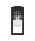 Hone 1-ljus liten utomhus vägglykta texturerad svart 33 cm IP44 Kichler Hone 1-ljus liten utomhus vägglykta texturerad svart 33 cm IP44