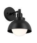 Niva 1-ljus konvertibel vägglampa svart 22.7 cm Kichler Niva 1-ljus konvertibel vägglampa svart 22.7 cm