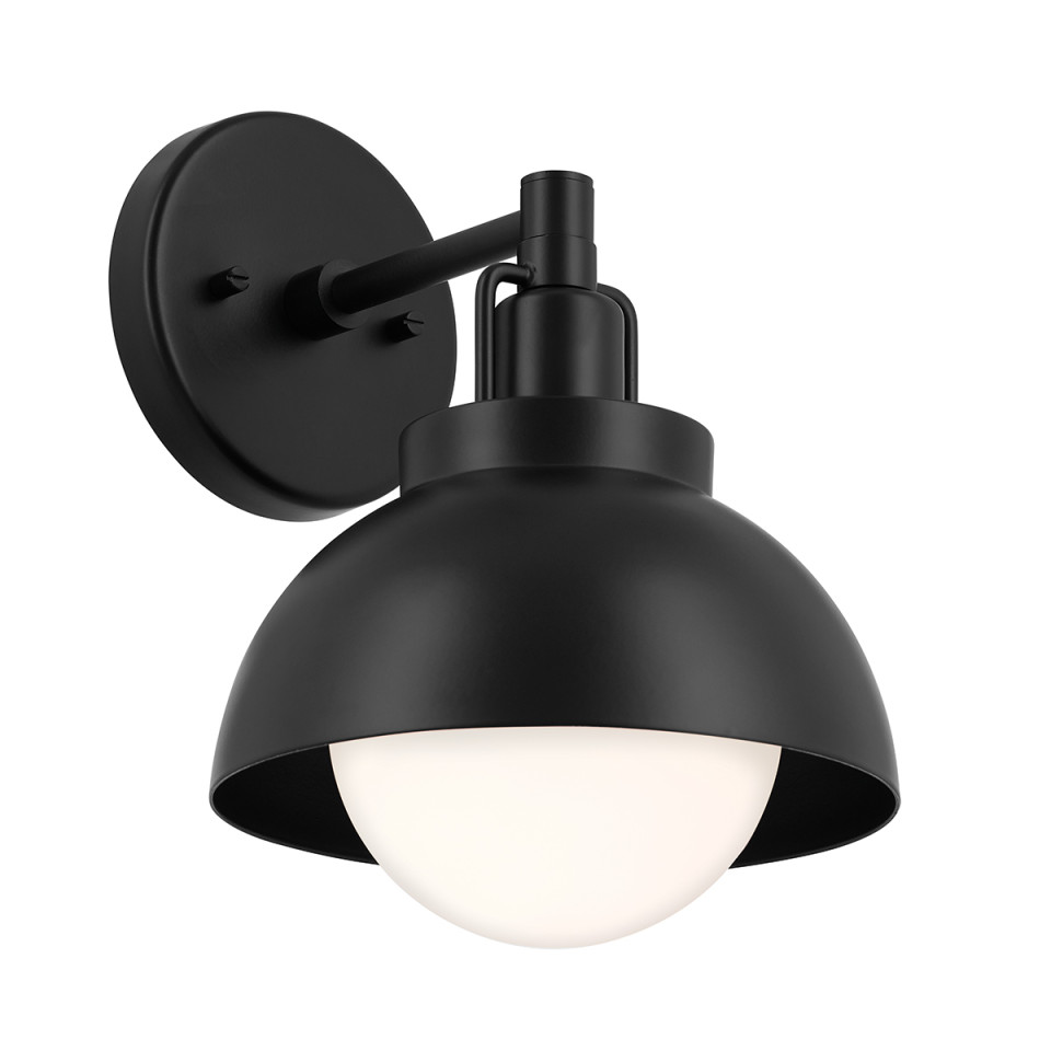 Niva 1-ljus konvertibel vägglampa svart 22.7 cm Kichler Niva 1-ljus konvertibel vägglampa svart 22.7 cm
