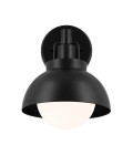 Niva 1-ljus konvertibel vägglampa svart 22.7 cm Kichler Niva 1-ljus konvertibel vägglampa svart 22.7 cm