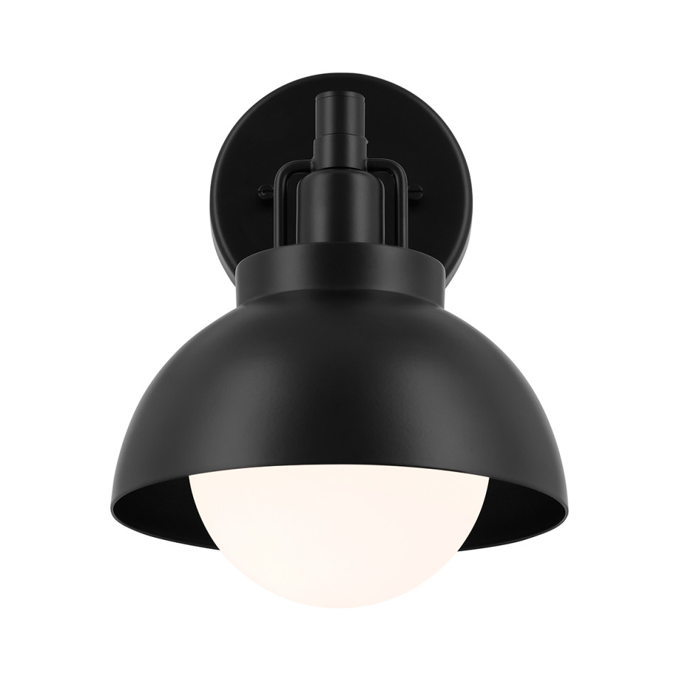 Niva 1-ljus konvertibel vägglampa svart 22.7 cm Kichler Niva 1-ljus konvertibel vägglampa svart 22.7 cm