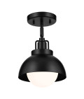 Niva 1-ljus konvertibel vägglampa svart 22.7 cm Kichler Niva 1-ljus konvertibel vägglampa svart 22.7 cm