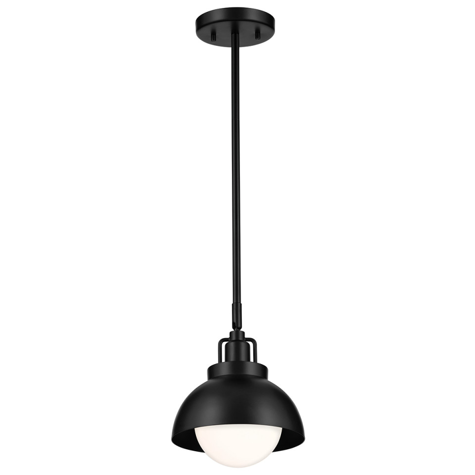 Niva 1-ljus konvertibel vägglampa svart 22.7 cm Kichler Niva 1-ljus konvertibel vägglampa svart 22.7 cm